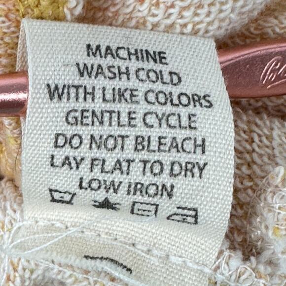 Max Studio Weekend Heather Yellow Bell Sleeve Sweater Top Large - Picture 7 of 7